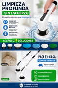 Cepillo Eléctrico Multiuso 9 en 1 Recargable | PowerClean 360°